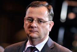 Petr Necas cseh miniszterelnök egyelőre hallgat